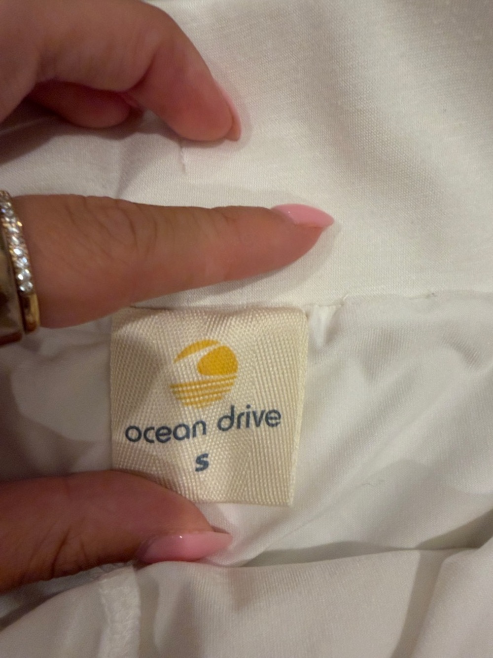 Ocean Drive Cream Drawstring Skort - Picture 2 of 3